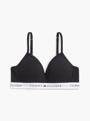 black signature foam moulded bra for girls tommy hilfiger
