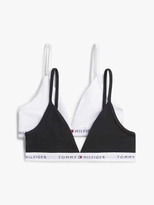 2-Pack Signature Logo Triangle Bras — Orange