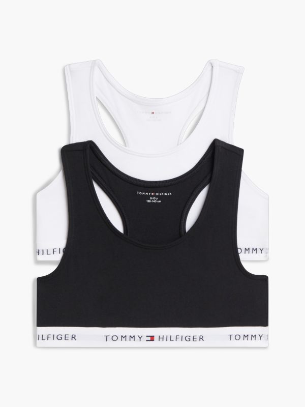 2-Pack Signature Logo Racerback Bralettes — Orange