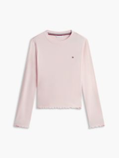 Signature Logo Waistband Ribbed Pyjama Set — Pink 5