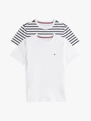 lot de 2 t-shirts signature multi pour enfants genre inclusif tommy hilfiger