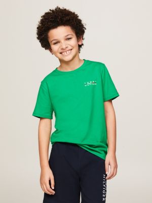 green 2er-pack th original t-shirts mit logo für unisex kinder - tommy hilfiger