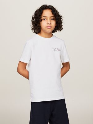 Essential Organic Cotton Logo T-Shirt | Red | Tommy Hilfiger