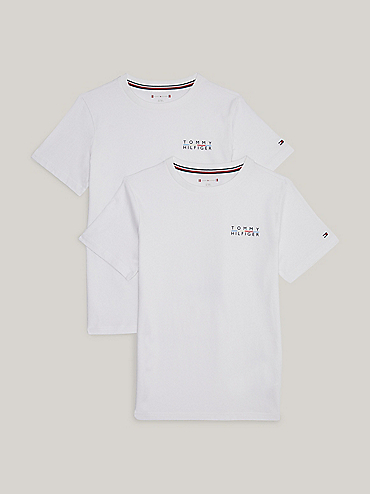 Essential Organic Cotton Logo T-Shirt | Red | Tommy Hilfiger