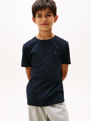 red 2-pack signature jersey lounge t-shirts for kids gender inclusive tommy hilfiger