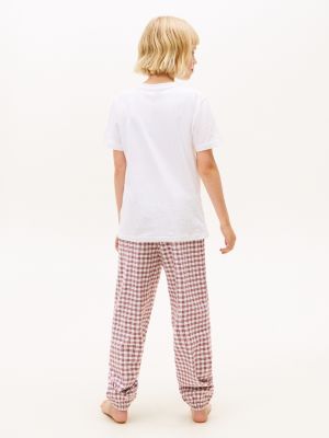 multi 2er-pack signature rundhals-t-shirts für gender-inclusive kinder - tommy hilfiger