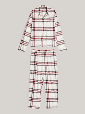 coffret cadeau pyjama à motif imprimé beige pour enfants genre inclusif tommy hilfiger