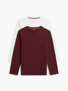 2-Pack Signature Jersey Long Sleeve Lounge T-Shirts — Brown 1