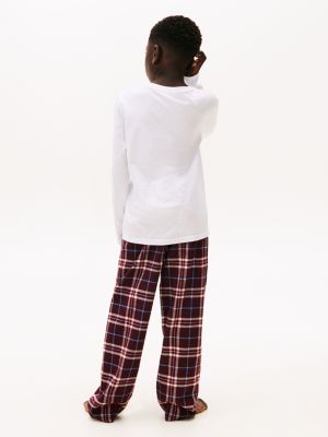 meerdere kleuren signature set van 2 longsleeves voor kinderen gender inclusive - tommy hilfiger