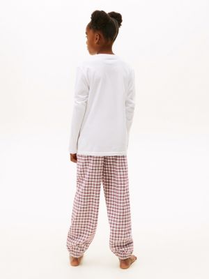 meerdere kleuren signature set van 2 longsleeves voor kinderen gender inclusive - tommy hilfiger