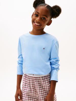 meerdere kleuren signature set van 2 longsleeves voor kinderen gender inclusive - tommy hilfiger