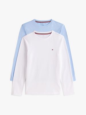 meerdere kleuren signature set van 2 longsleeves voor kinderen gender inclusive - tommy hilfiger