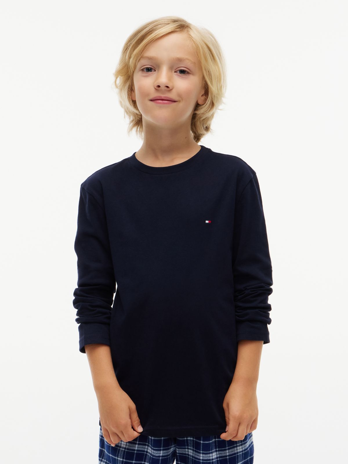 2-Pack Signature Jersey Long Sleeve Lounge T-Shirts — Purple