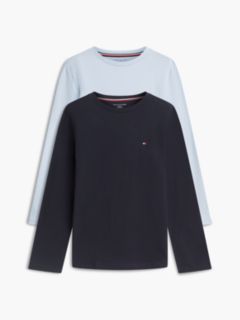 2-Pack Signature Jersey Long Sleeve Lounge T-Shirts — Purple 1