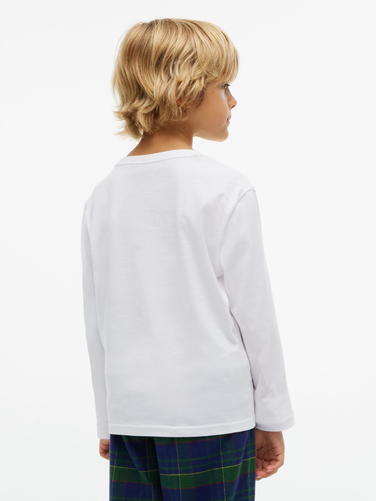 2-Pack Signature Jersey Long Sleeve Lounge T-Shirts — White