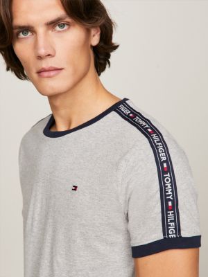 tommy hilfiger gray t shirt