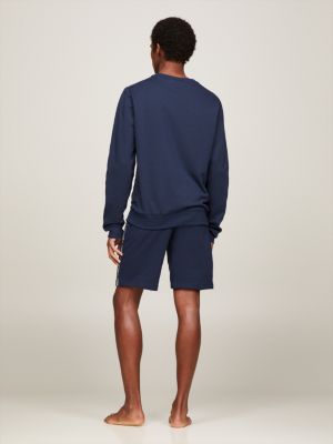 Tommy hilfiger discount tape sweatshirt navy