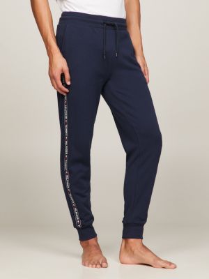 Repeat Logo Tape Joggers | Blue | Tommy Hilfiger
