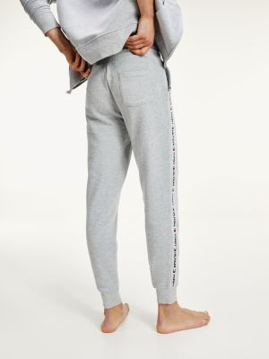 tommy hilfiger logo tape joggers