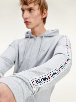 tommy hilfiger logo tape hoodie