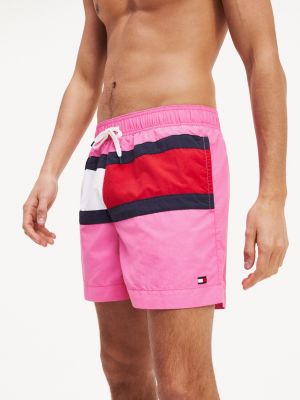 tommy hilfiger pink swim shorts