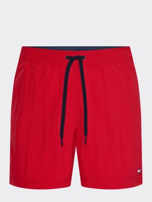 red tommy hilfiger swim shorts