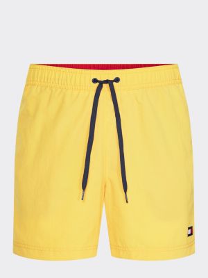 tommy hilfiger yellow swim shorts