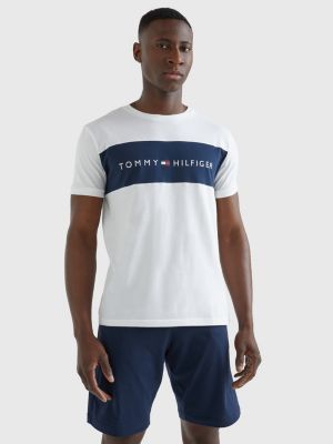 white tommy hilfiger t shirt mens