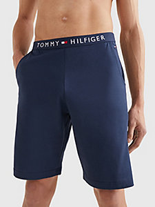 blue original jersey logo shorts for men tommy hilfiger