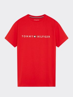 tommy hilfiger red crew neck