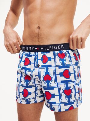 Heart Print Boxer Shorts | BLUE | Tommy 