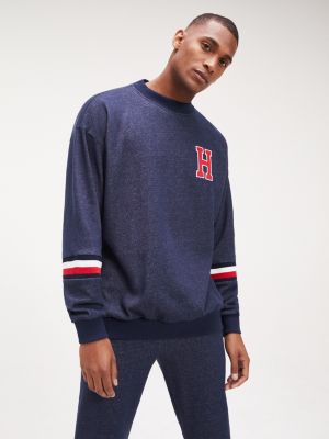 tommy hilfiger blue sweatshirt womens