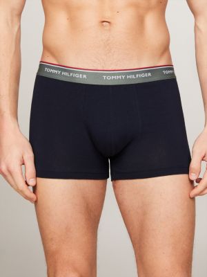 3 pack boxer aderenti premium essential multicolore da uomini tommy hilfiger