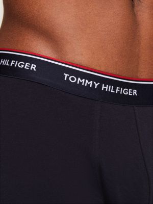 Tommy Hilfiger 3-Pack Essential Logo Waistband Trunks In Grey