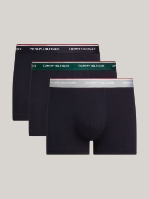 3-Pack Signature Essential Logo Waistband Trunks, Multi