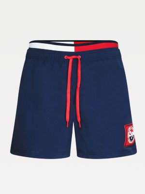 tommy hilfiger double waistband swim shorts
