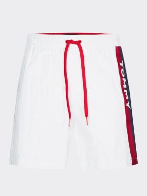 white tommy hilfiger swim shorts