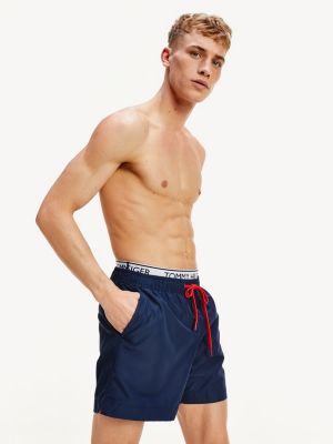 tommy hilfiger double waistband swim shorts