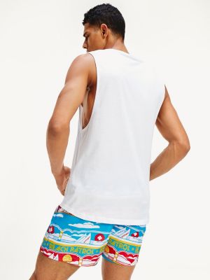 Retro Logo Tank Top WHITE Tommy Hilfiger