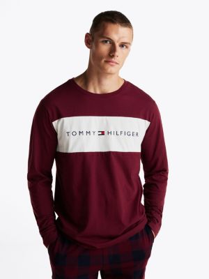 Original Long Sleeve Lounge T Shirt Red Tommy Hilfiger