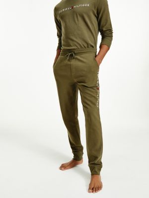 tommy hilfiger khaki joggers