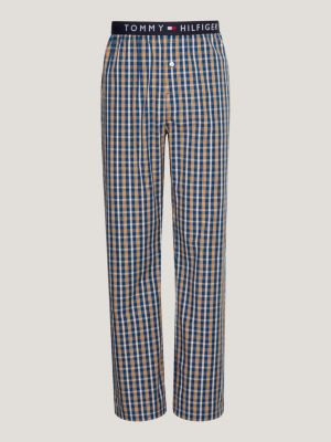 TH Original Pyjamahose mit Hilfiger Print | Blau Tommy 
