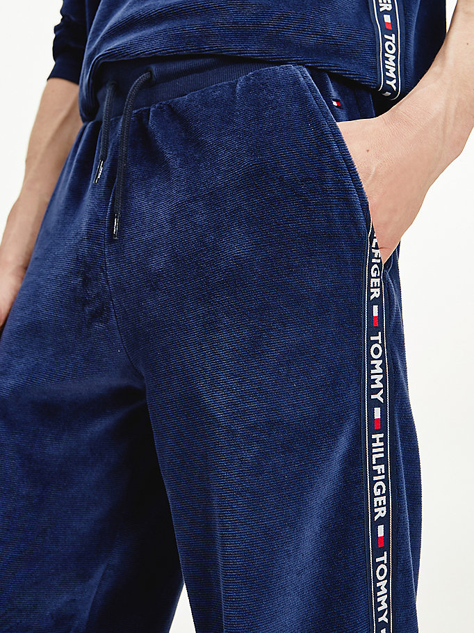Ribbed Texture Joggers | BLUE | Tommy Hilfiger