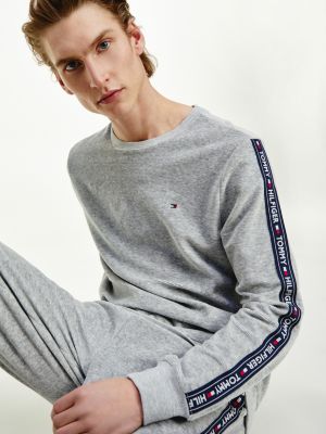 tommy hilfiger grey jumper mens