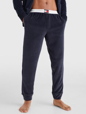 tommy hilfiger velour joggers