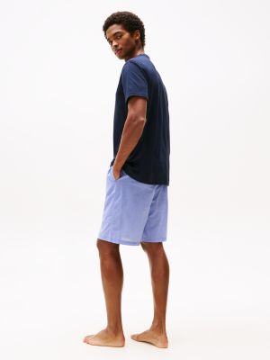 multi t-shirt and shorts print pyjama set for men tommy hilfiger