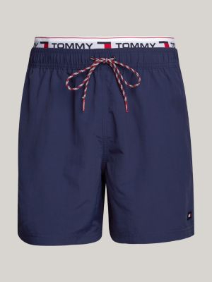 Tommy hilfiger remix repeat logo lounge shorts in navy sale