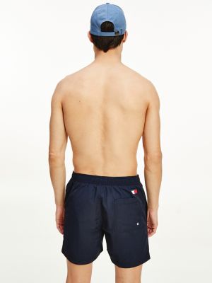 tommy hilfiger solid flag swim shorts