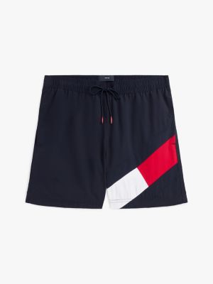 niebieski szorty kąpielowe do połowy długości dla mężczyźni - tommy hilfiger