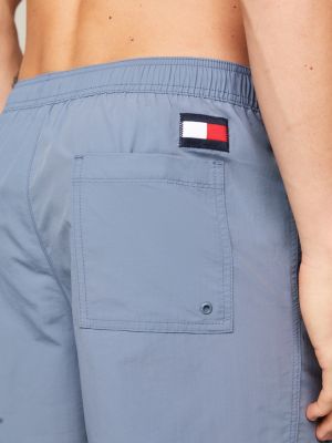 Tommy Hilfiger Plavky Zlavy - Flag Stredne Length Drawstring Shorts Panske  Zelene